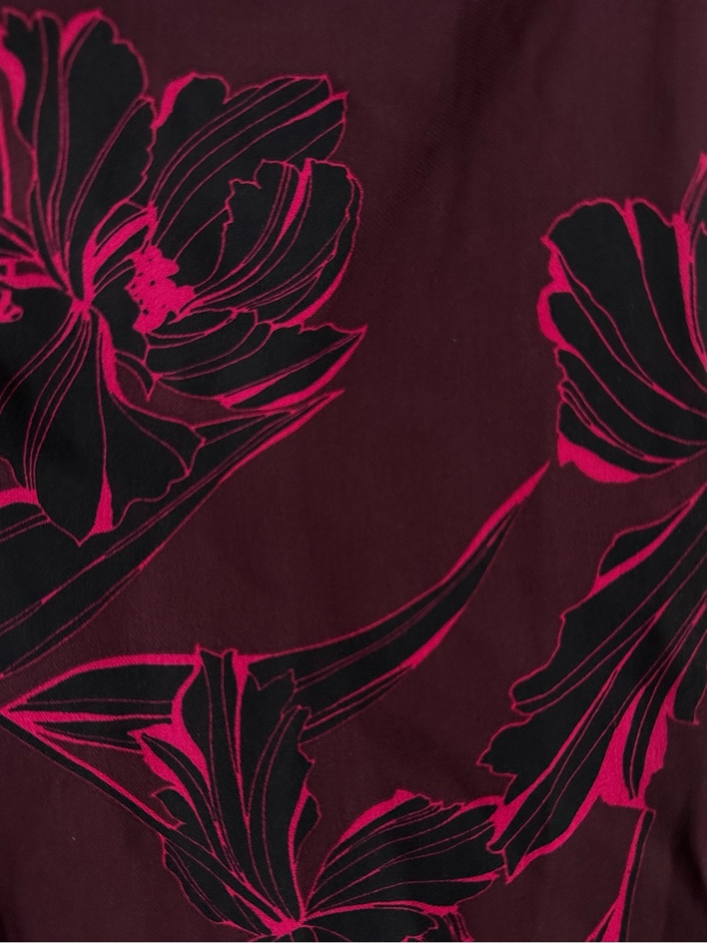 A.L.C. Revolve Embry Silk Floral Wrap Burgundy Mini Dress - Picture 7 of 10